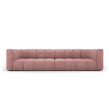 Moritz 4-Sitzer Sofa aus Chenille in Rosa (Rebel 7), 286x96x70 cm von Cosmopolitan Design – Bild 1
