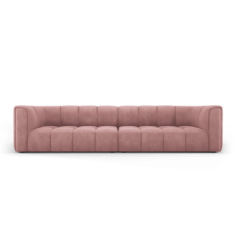 Moritz 4-Sitzer Sofa aus Chenille in Rosa (Rebel 7), 286x96x70 cm von Cosmopolitan Design – Bild 1