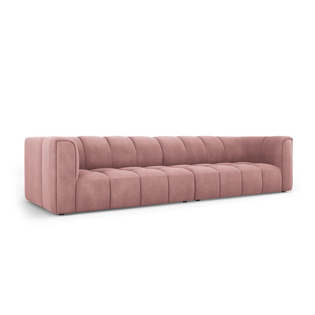 Moritz 4-Sitzer Sofa aus Chenille in Rosa (Rebel 7), 286x96x70 cm von Cosmopolitan Design – Bild 2