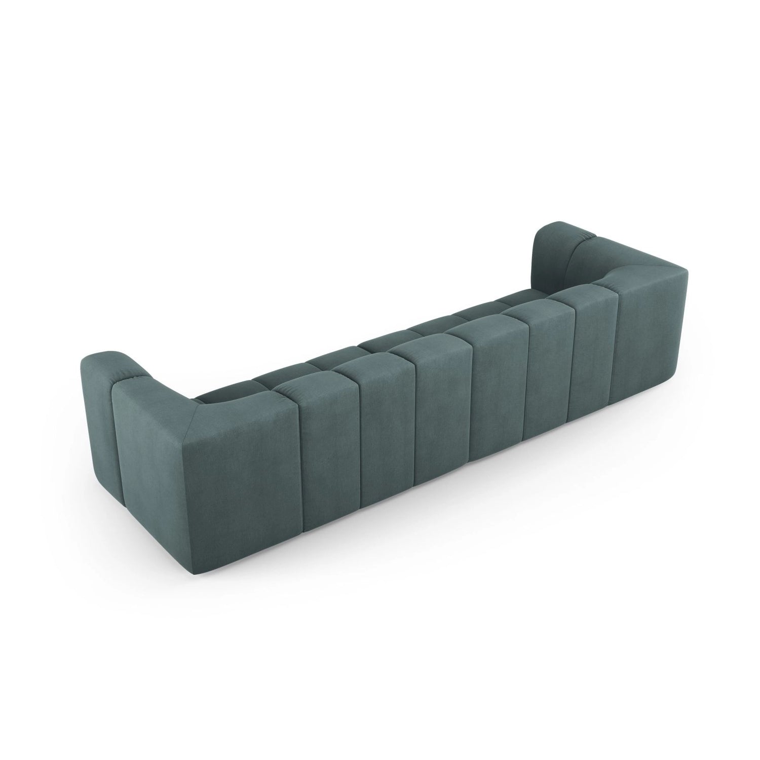 Moritz 4-Sitzer Sofa aus Chenille in Seegrün (Rebel 13), 286x96x70 cm von Cosmopolitan Design – Bild 3