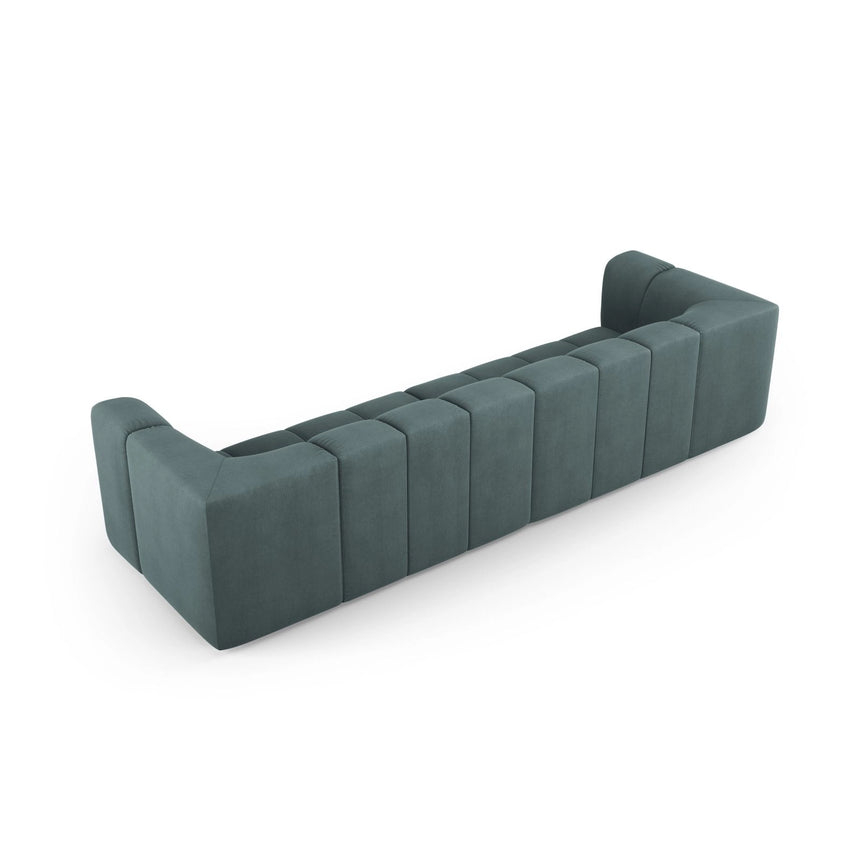 Moritz 4-Sitzer Sofa aus Chenille in Seegrün (Rebel 13), 286x96x70 cm von Cosmopolitan Design – Bild 3