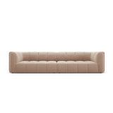 Moritz 4-Sitzer Sofa aus Samt in Beige (Bluvel 28), 286x96x70 cm von Cosmopolitan Design – Bild 1