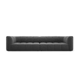 Moritz 4-Sitzer Sofa aus Samt in Grau (Bluvel 14), 286x96x70 cm von Cosmopolitan Design – Bild 1