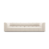 Moritz 4-Sitzer Sofa aus Samt in Hellbeige (Bluvel 22), 286x96x70 cm von Cosmopolitan Design – Bild 1