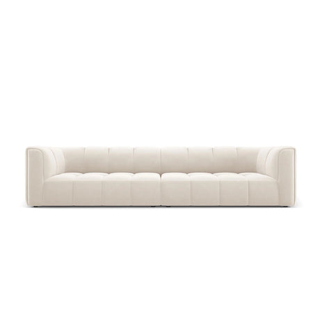 Moritz 4-Sitzer Sofa aus Samt in Hellbeige (Bluvel 22), 286x96x70 cm von Cosmopolitan Design – Bild 1