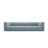 Moritz 4-Sitzer Sofa aus Samt in Hellblau (Bluvel 06), 286x96x70 cm von Cosmopolitan Design – Bild 1