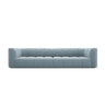 Moritz 4-Sitzer Sofa aus Samt in Hellblau (Bluvel 06), 286x96x70 cm von Cosmopolitan Design – Bild 1