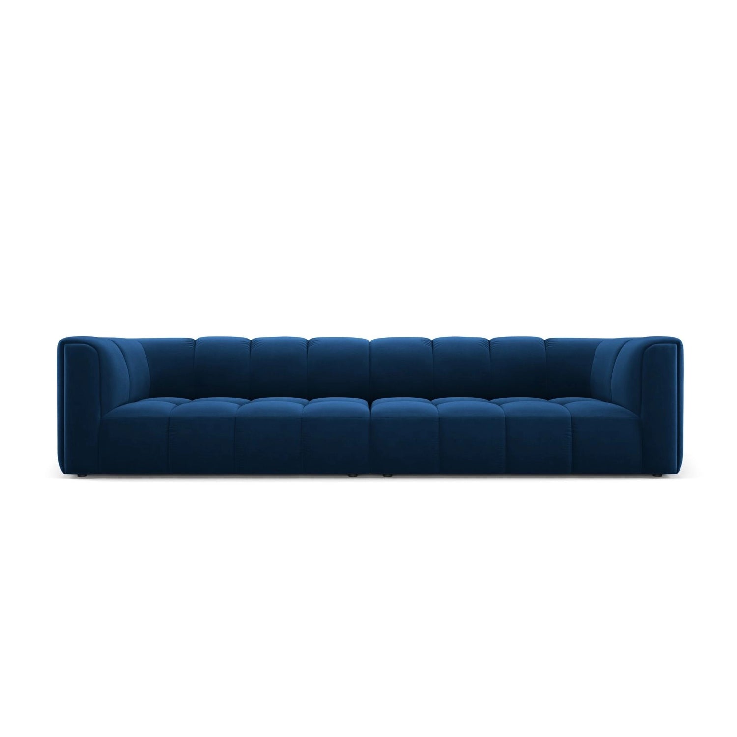 Moritz 4-Sitzer Sofa aus Samt in Königsblau (Bluvel 86), 286x96x70 cm von Cosmopolitan Design – Bild 1