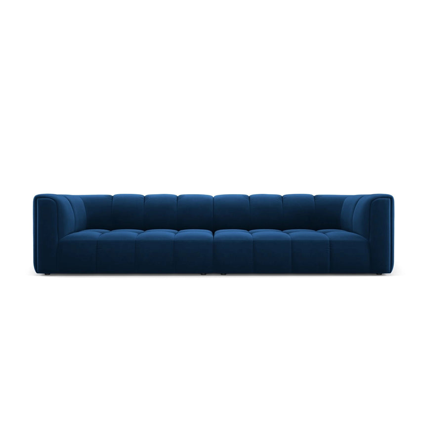 Moritz 4-Sitzer Sofa aus Samt in Königsblau (Bluvel 86), 286x96x70 cm von Cosmopolitan Design – Bild 1