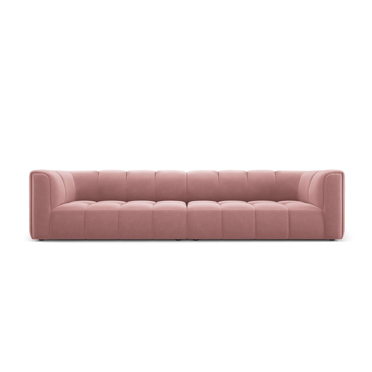 Moritz 4-Sitzer Sofa aus Samt in Rosa (Bluvel 52), 286x96x70 cm von Cosmopolitan Design – Bild 1