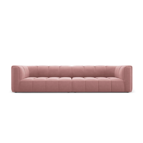 Moritz 4-Sitzer Sofa aus Samt in Rosa (Bluvel 52), 286x96x70 cm von Cosmopolitan Design – Bild 1