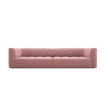 Moritz 4-Sitzer Sofa aus Samt in Rosa (Bluvel 52), 286x96x70 cm von Cosmopolitan Design – Bild 1