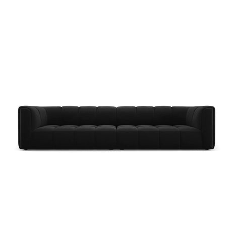 Moritz 4-Sitzer Sofa aus Samt in Schwarz (Bluvel 19), 286x96x70 cm von Cosmopolitan Design – Bild 1