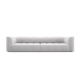Moritz 4-Sitzer Sofa aus Samt in Silber (Bluvel 03), 286x96x70 cm von Cosmopolitan Design – Bild 1