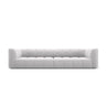 Moritz 4-Sitzer Sofa aus Samt in Silber (Bluvel 03), 286x96x70 cm von Cosmopolitan Design – Bild 1