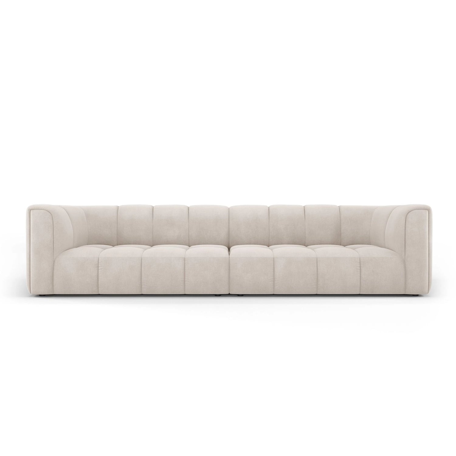 Moritz 4-Sitzer Sofa aus Samt oder Chenille, 286x96x70 cm von Cosmopolitan Design – Bild 1