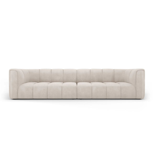 Moritz 4-Sitzer Sofa aus Samt oder Chenille, 286x96x70 cm von Cosmopolitan Design – Bild 1