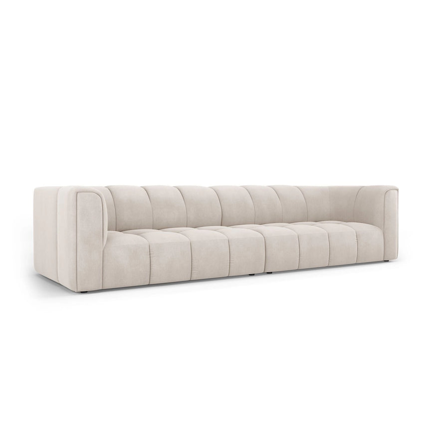 Moritz 4-Sitzer Sofa aus Samt oder Chenille, 286x96x70 cm von Cosmopolitan Design – Bild 2