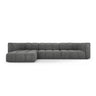 Moritz 5-Sitzer Ecksofa, Linke Seite, aus Chenille in Dunkelgrau (Rebel 3), 316x160x70 cm von Cosmopolitan Design – Bild 1