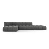 Moritz 5-Sitzer Ecksofa, Linke Seite, aus Chenille in Dunkelgrau (Rebel 3), 323x160x70 cm von Cosmopolitan Design – Bild 1