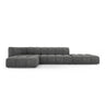 Moritz 5-Sitzer Ecksofa, Linke Seite, aus Chenille in Dunkelgrau (Rebel 3), 323x160x70 cm von Cosmopolitan Design – Bild 1