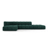 Moritz 5-Sitzer Ecksofa, Linke Seite, aus Chenille in Flaschengrün (Rebel 16), 323x160x70 cm von Cosmopolitan Design – Bild 1