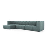 Moritz 5-Sitzer Ecksofa, Linke Seite, aus Chenille in Seegrün (Rebel 13), 316x160x70 cm von Cosmopolitan Design – Bild 2
