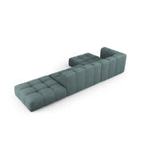 Moritz 5-Sitzer Ecksofa, Linke Seite, aus Chenille in Seegrün (Rebel 13), 323x160x70 cm von Cosmopolitan Design – Bild 3