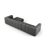 Moritz 5-Sitzer Ecksofa, Rechte Seite, aus Chenille in Dunkelgrau (Rebel 3), 316x160x70 cm von Cosmopolitan Design – Bild 3