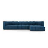 Moritz 5-Sitzer Ecksofa, Rechte Seite, aus Chenille in Königsblau (Rebel 12), 316x160x70 cm von Cosmopolitan Design – Bild 1