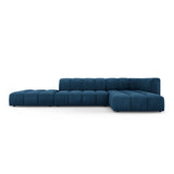 Moritz 5-Sitzer Ecksofa, Rechte Seite, aus Chenille in Königsblau (Rebel 12), 323x160x70 cm von Cosmopolitan Design – Bild 1