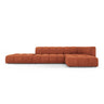 Moritz 5-Sitzer Ecksofa, Rechte Seite, aus Chenille in Orange (Rebel 20), 323x160x70 cm von Cosmopolitan Design – Bild 1