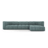 Moritz 5-Sitzer Ecksofa, Rechte Seite, aus Chenille in Seegrün (Rebel 13), 316x160x70 cm von Cosmopolitan Design – Bild 1