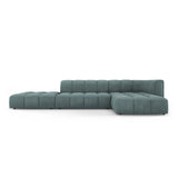 Moritz 5-Sitzer Ecksofa, Rechte Seite, aus Chenille in Seegrün (Rebel 13), 323x160x70 cm von Cosmopolitan Design – Bild 1