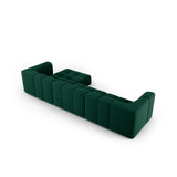 Moritz 5-Sitzer Ecksofa, Rechte Seite, aus Samt in Flaschengrün (Bluvel 78), 316x160x70 cm von Cosmopolitan Design – Bild 3