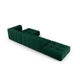 Moritz 5-Sitzer Ecksofa, Rechte Seite, aus Samt in Flaschengrün (Bluvel 78), 323x160x70 cm von Cosmopolitan Design – Bild 3