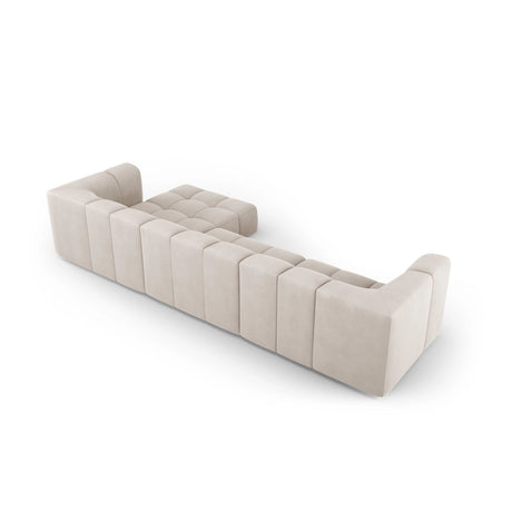 Moritz 5-Sitzer Ecksofa, Rechte Seite, aus Samt oder Chenille, 316x160x70 cm von Cosmopolitan Design – Bild 3