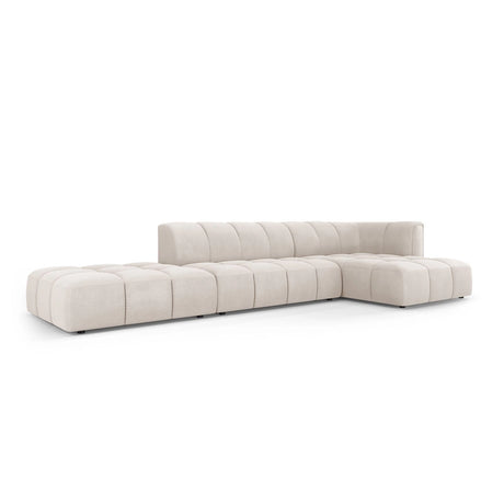 Moritz 5-Sitzer Ecksofa, Rechte Seite, aus Samt oder Chenille, 323x160x70 cm von Cosmopolitan Design – Bild 2