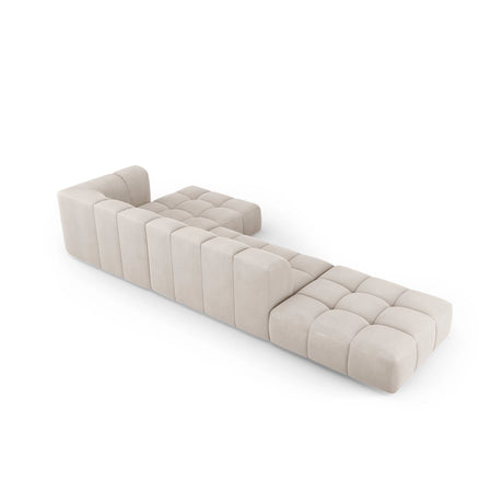 Moritz 5-Sitzer Ecksofa, Rechte Seite, aus Samt oder Chenille, 323x160x70 cm von Cosmopolitan Design – Bild 3