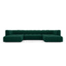 Moritz 5-Sitzer Panorama Sofa aus Samt in Flaschengrün (Bluvel 78), Beine in Schwarzes Plastik, 346x160x70 cm von Cosmopolitan Design – Bild 1