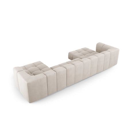 Moritz 5-Sitzer Panorama Sofa aus Samt oder Chenille, 346x160x70 cm von Cosmopolitan Design – Bild 3