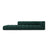 Moritz Modulares 4-Sitzer Sofa, Linke Seite, aus Chenille in Flaschengrün (Rebel 16), 293x96 cm von Cosmopolitan Design – Bild 1