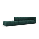Moritz Modulares 4-Sitzer Sofa, Linke Seite, aus Chenille in Flaschengrün (Rebel 16), 293x96 cm von Cosmopolitan Design – Bild 2