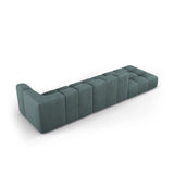 Moritz Modulares 4-Sitzer Sofa, Linke Seite, aus Chenille in Seegrün (Rebel 13), 293x96 cm von Cosmopolitan Design – Bild 3