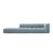 Moritz Modulares 4-Sitzer Sofa, Linke Seite, aus Samt in Hellblau (Bluvel 06), 293x96 cm von Cosmopolitan Design – Bild 1