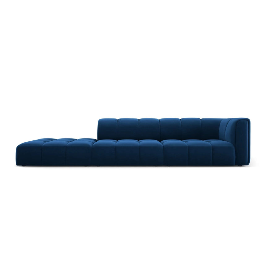 Moritz Modulares 4-Sitzer Sofa, Linke Seite, aus Samt in Königsblau (Bluvel 86), 293x96 cm von Cosmopolitan Design – Bild 1