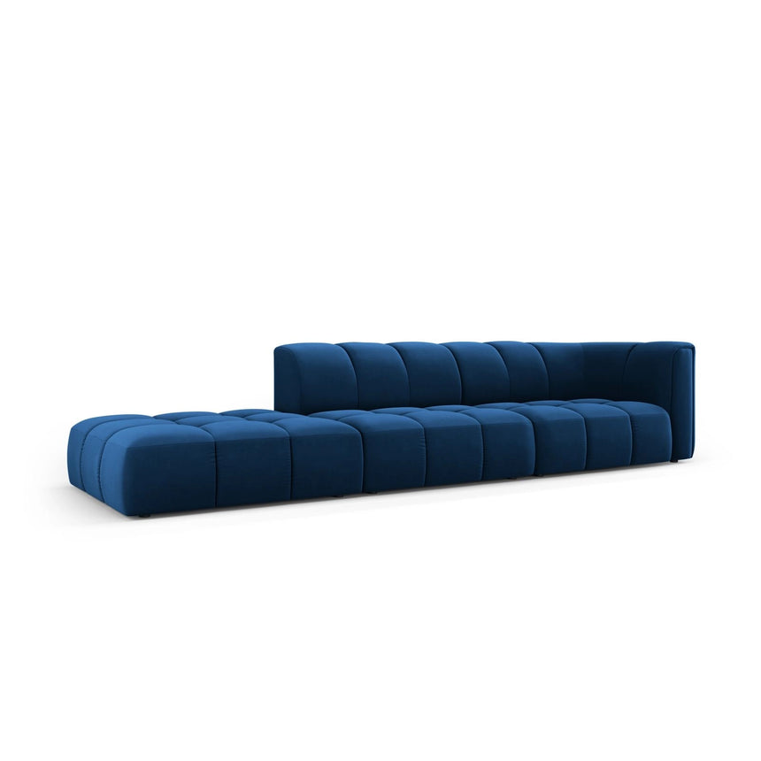 Moritz Modulares 4-Sitzer Sofa, Linke Seite, aus Samt in Königsblau (Bluvel 86), 293x96 cm von Cosmopolitan Design – Bild 2