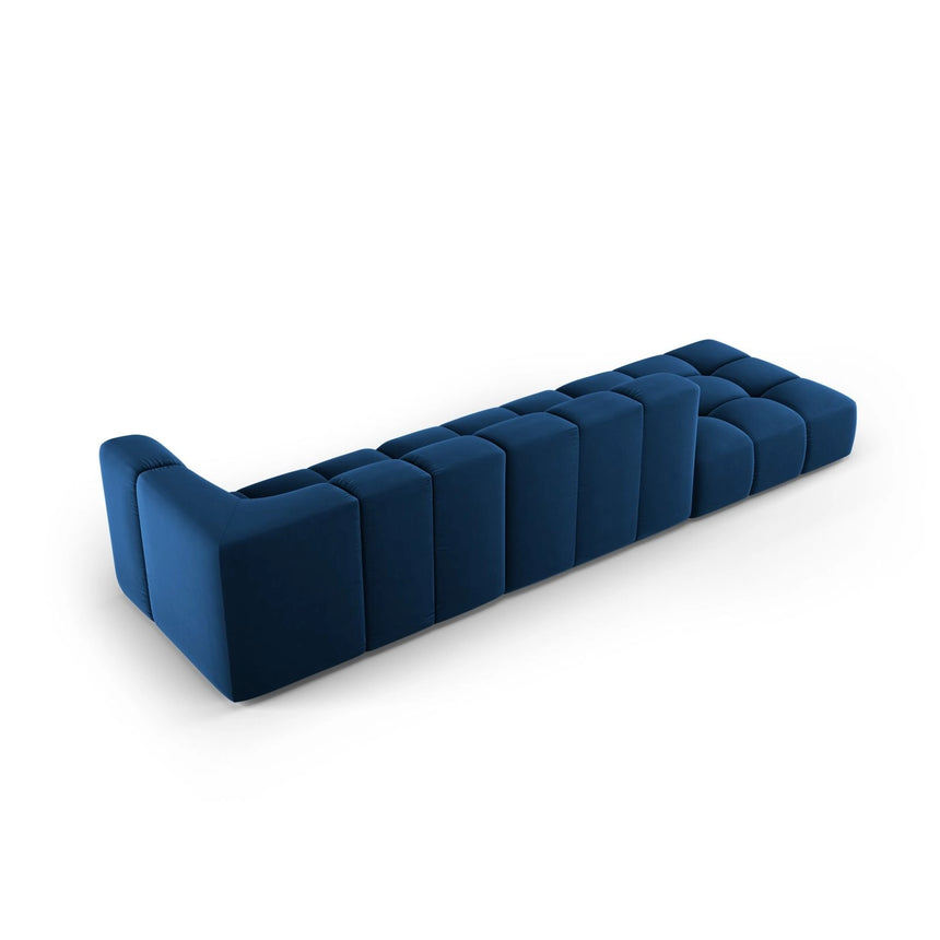 Moritz Modulares 4-Sitzer Sofa, Linke Seite, aus Samt in Königsblau (Bluvel 86), 293x96 cm von Cosmopolitan Design – Bild 3