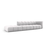 Moritz Modulares 4-Sitzer Sofa, Linke Seite, aus Samt in Silber (Bluvel 03), 293x96 cm von Cosmopolitan Design – Bild 2