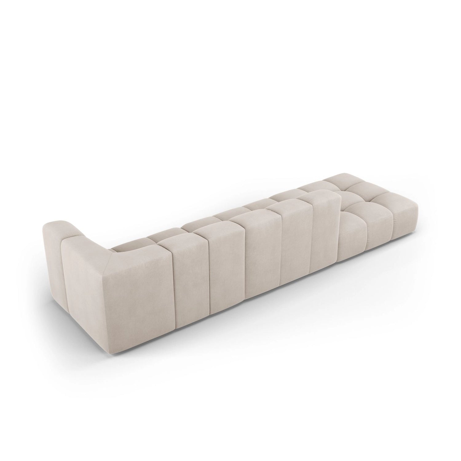 Moritz Modulares 4-Sitzer Sofa, Linke Seite, aus Samt oder Chenille, 293x96 cm von Cosmopolitan Design – Bild 3